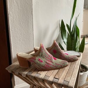 One of a kind Kilim Mules